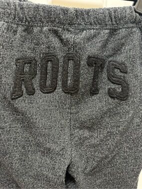 Roots Salt & Pepper Original Women’s Lounge Sweatpant Joggers Back Logo Gray S